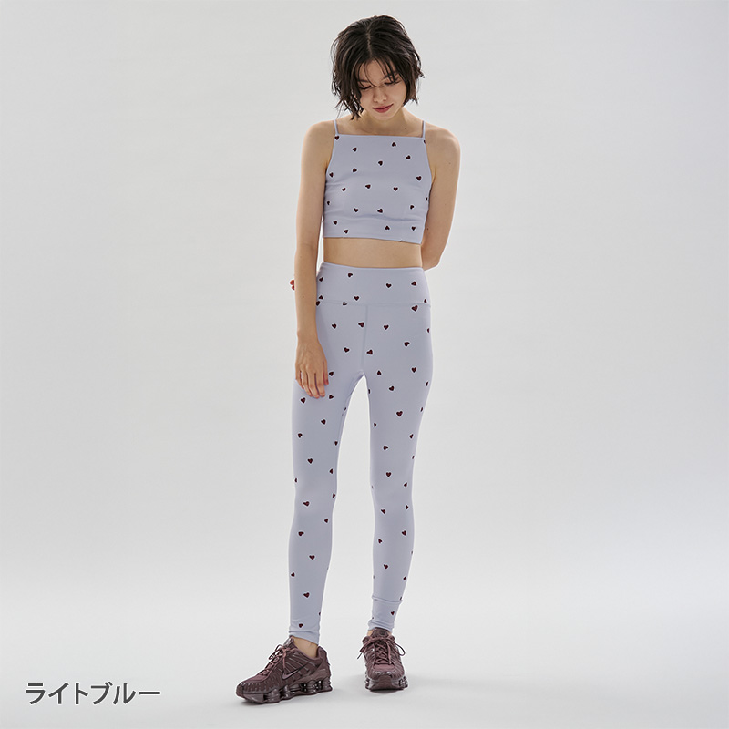 emmi yoga（エミヨガ） エミ emmi ヨガウェア トップス ハートパターン
