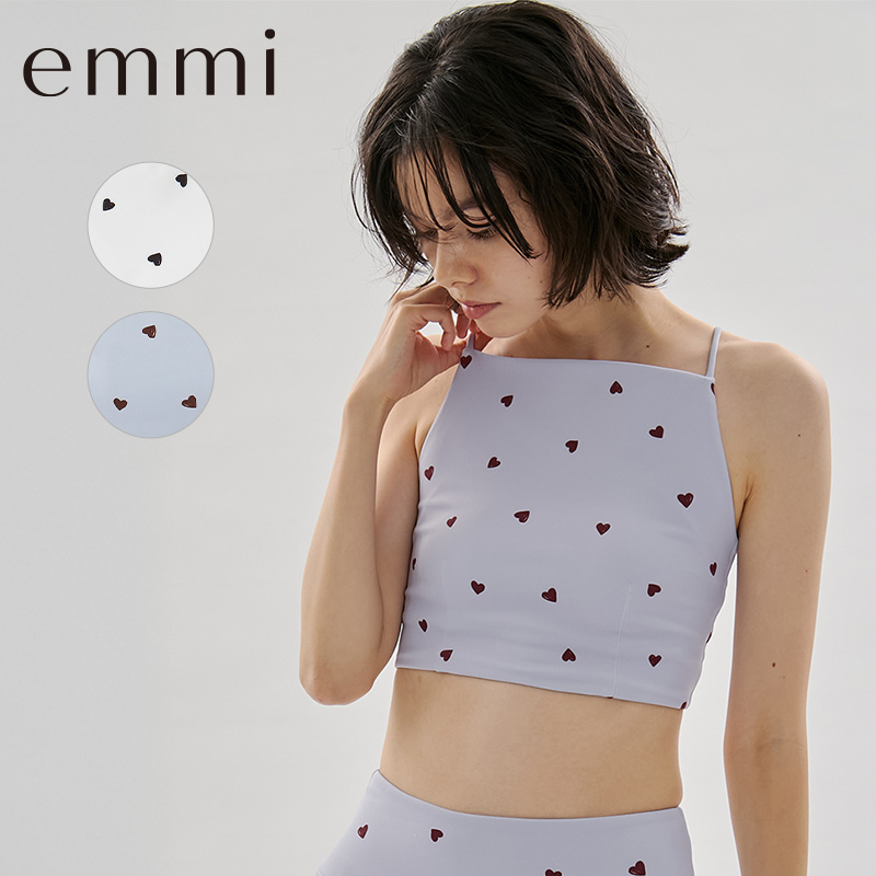 emmi yoga（エミヨガ） エミ emmi ヨガウェア トップス ハートパターン