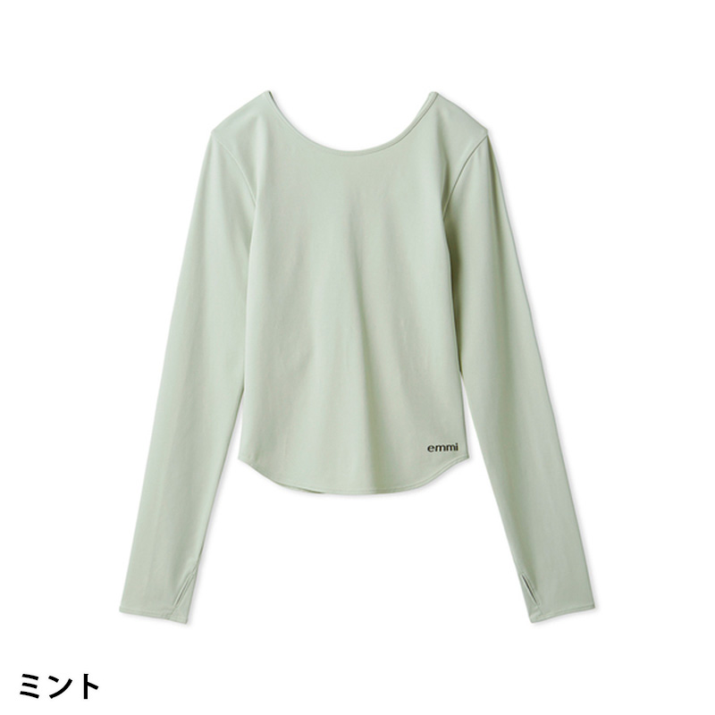 【オンライン完売品】emmi yoga エミヨガ　サイズ0 emmi yoga エミ ヨガ セール ヨガウェア トップス ecoドロー