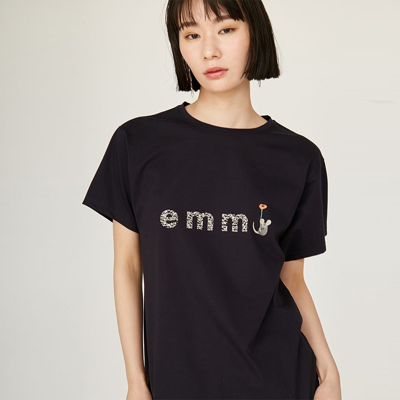 エミ レオレオニ emmiロゴグラフィックTシャツ 13WCT254009