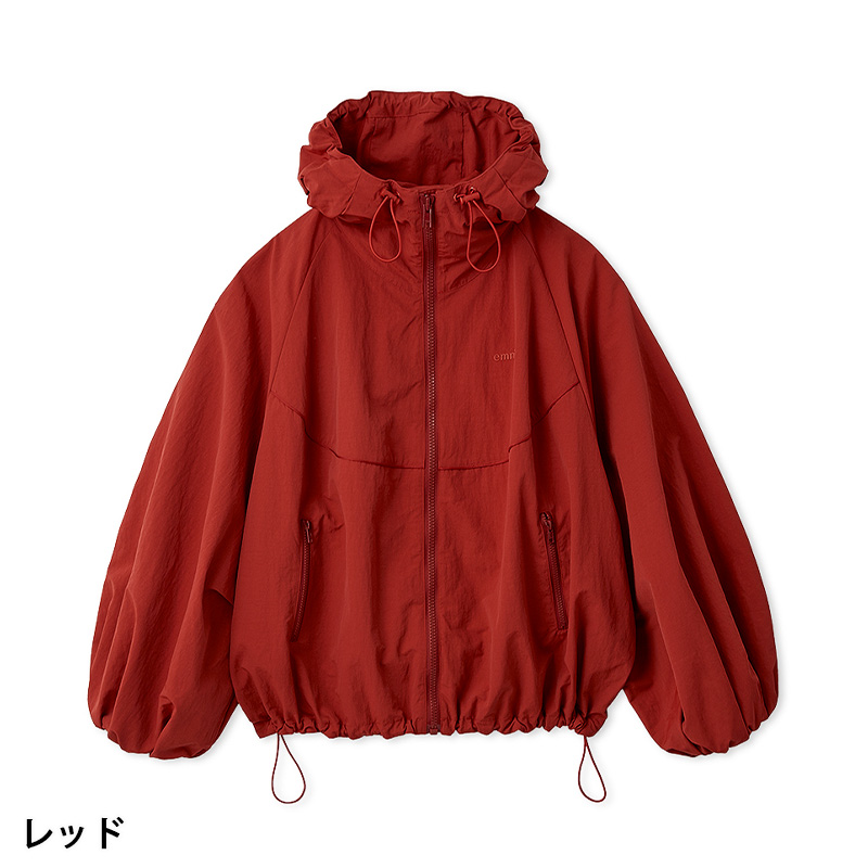 emmi yoga フード付きパーカー シャカシャカ emmi yoga（エミヨガ） エミ emmi ヨガウェア アウター ビッグフォルム