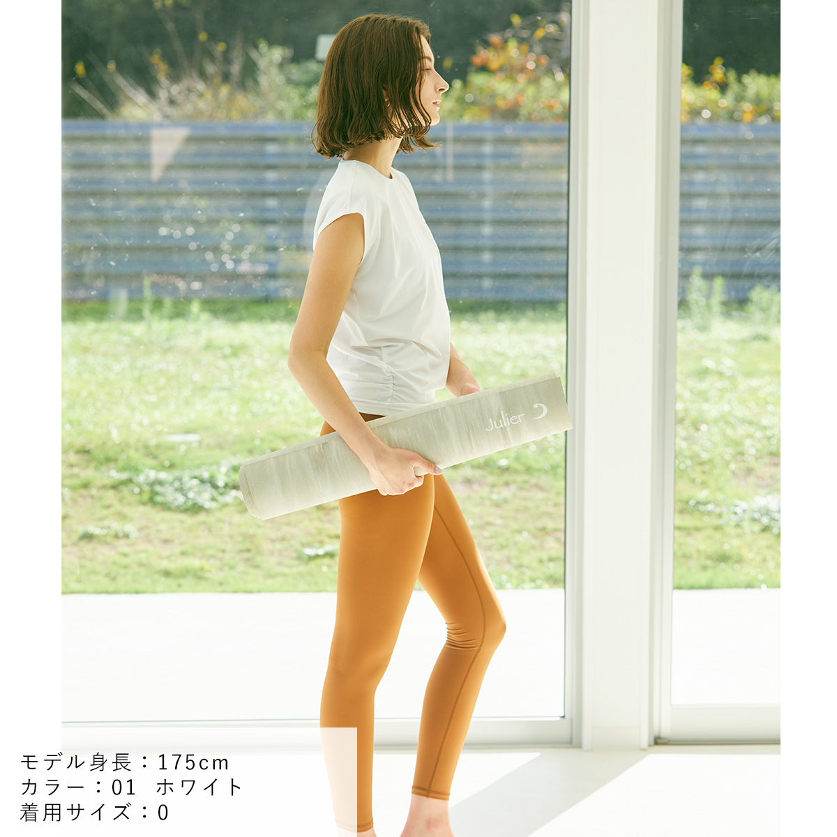 Julier ジュリエ ヨガウェア トップス Ecocoフレンチスリーブ