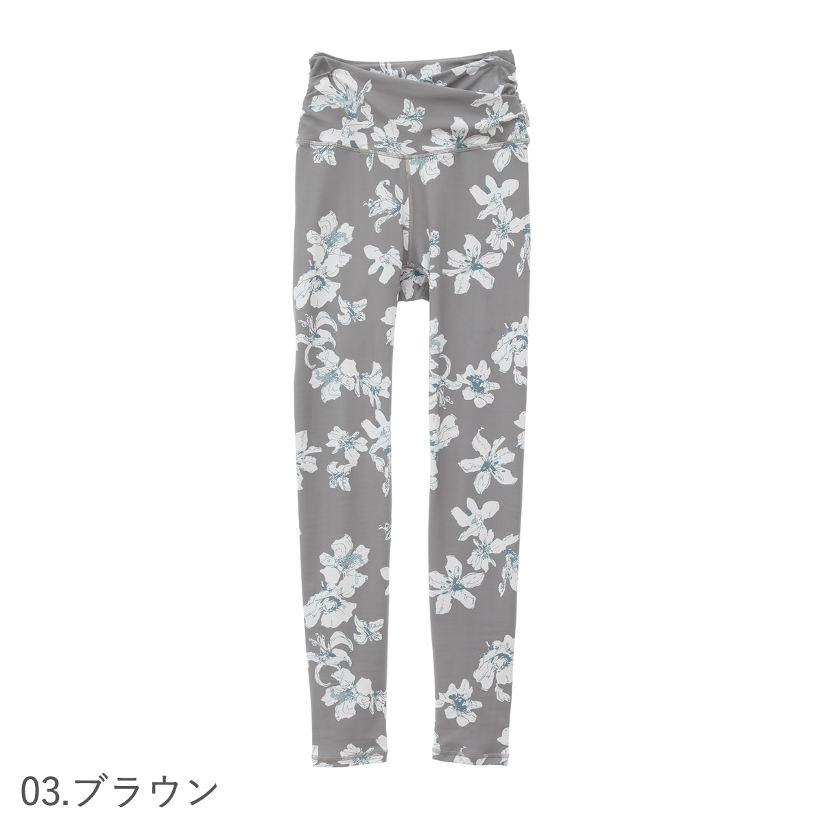 ジュリエ セール ヨガウェア ボトムス Beigeflowerプリントクロスレギンス B1943JUP019 2024AW 秋冬 スポーツウェア 水陸両用 吸汗速乾 送料無料 | Julier | 03