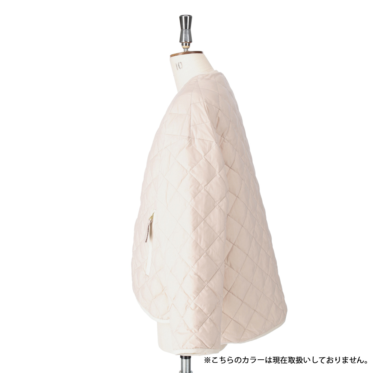 GYMPHLEX（ジムフレックス） キルトダウンカラーレスジャケット #GY