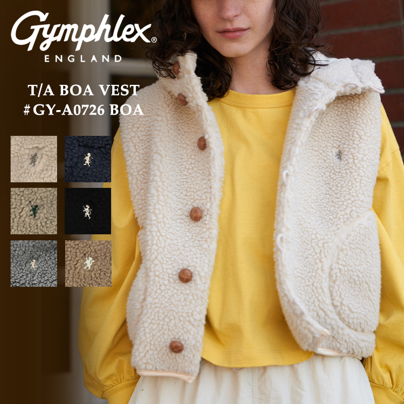 GYMPHLEX（ジムフレックス） ボアフードショートベスト #GY-A0726BOA