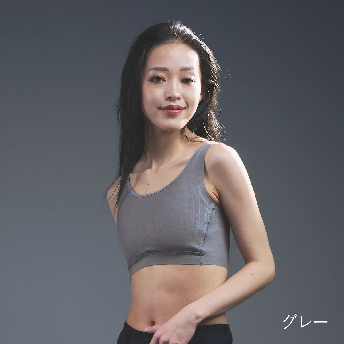 エヌスタイル Nstyle アップデート版 ハーフトップ Updated Ed. 着やせ ブラ ノンワイヤー 胸を小さく見せる 和装 ナベシャツ 男装 グッドデザイン賞 送料無料の画像