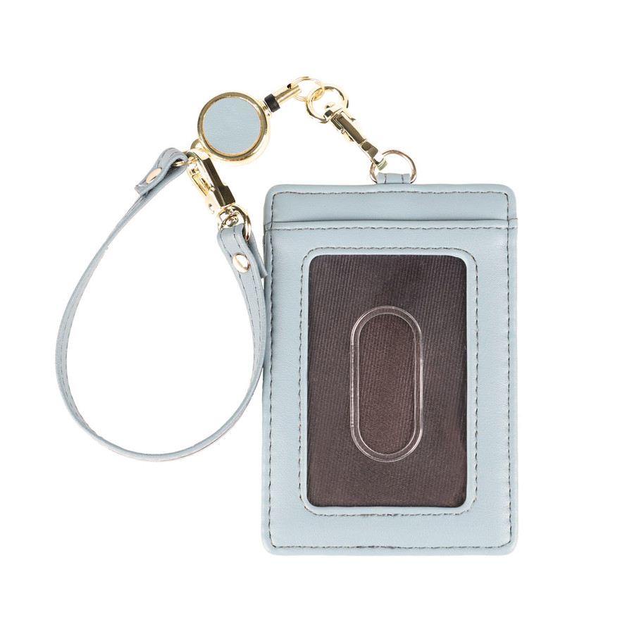 カードホルダー パスケース リール レディース メンズ カードケース 社員証 ケース 定期入れ カード入れ ICカード 薄型 リズデイズ  ストラップ付き プレゼント