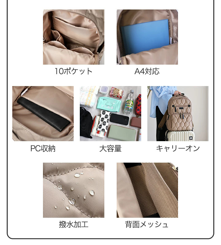 リュック 大容量 レディース マザーズバッグ ...の詳細画像5