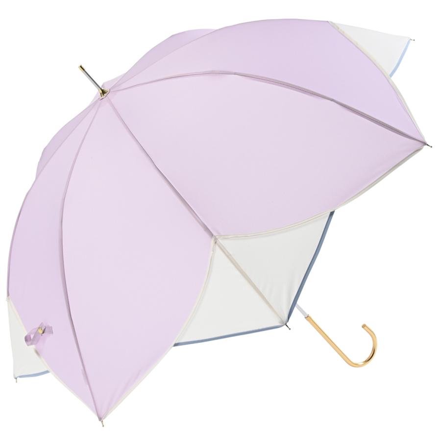 傘 雨傘 長傘 晴雨兼用 レディース 日傘 紫外線 UVカット 遮熱 遮光 軽量 ドーム型 フラワー...