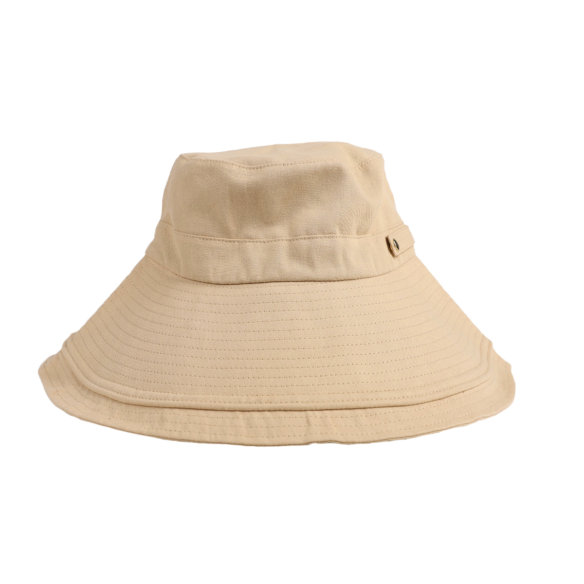バケットハット UVカット 春夏 レディース コットン 帽子 完全遮光 遮光99.9％ 紫外線 折り...