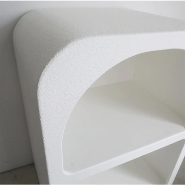 サイドラック ホワイト ラック 飾り棚 白 棚 CAVE 小物入れ 置き型