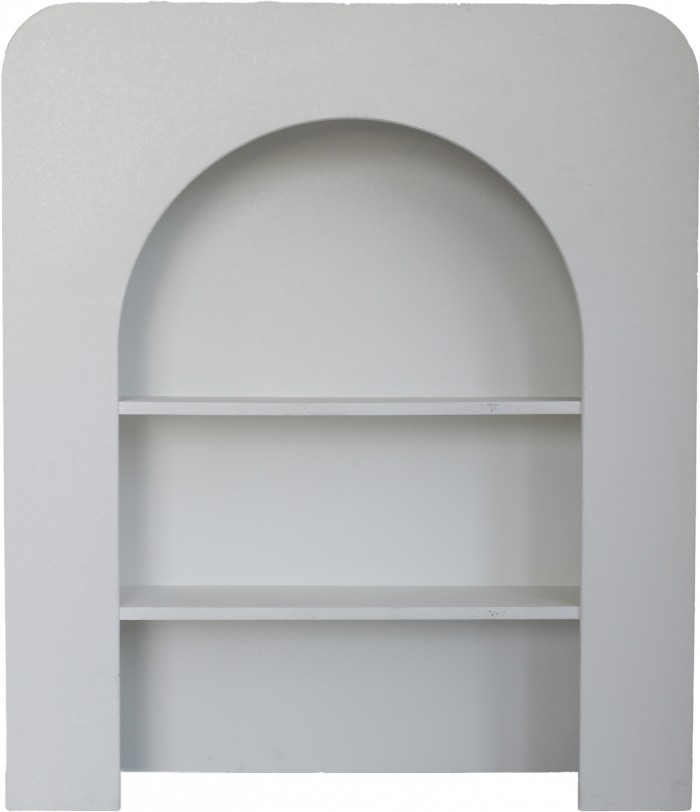 マントルピース 棚 ケイブ シェルフ ラック ホワイト 飾り棚