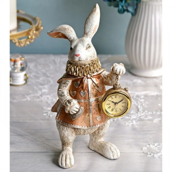 ワンダーランド ラビットオブジェ 不思議の国のアリス ラビット 置物
