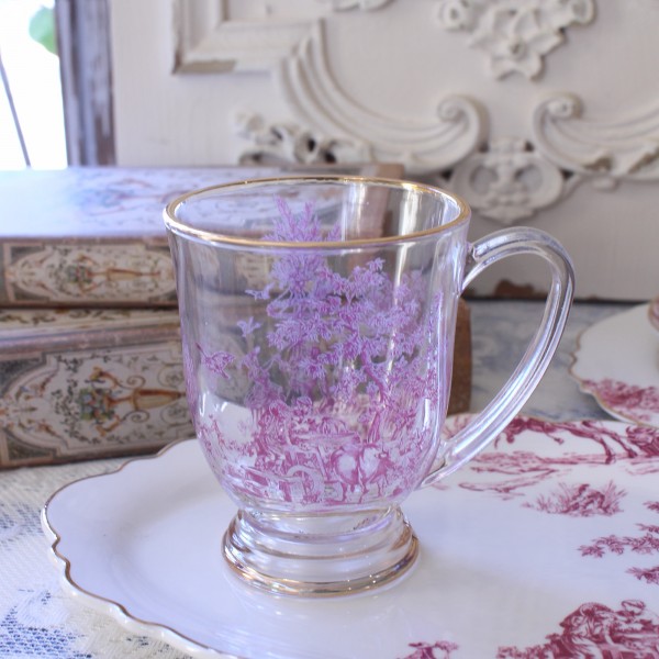 J.Vieillard&Cie ボルドー 白 ピシェ h22.5cm 花器 花瓶