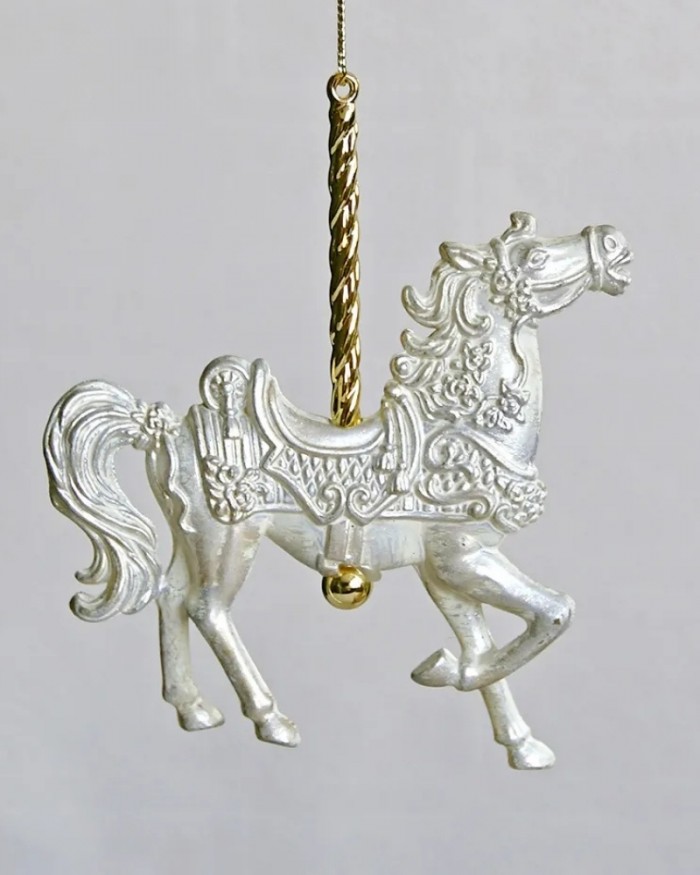 クリスマスオーナメント カルーセル ホース オーナメント 馬2個セット