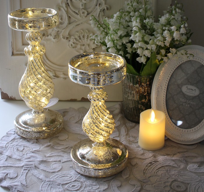 LED キャンドルホルダー マチルドエム フランス ガラス LEDキャンドル