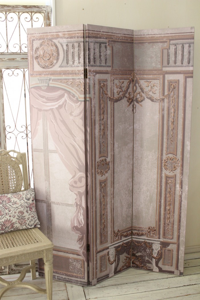 パーテーション 衝立 3連 おしゃれ 可愛い フランス マチルドエム