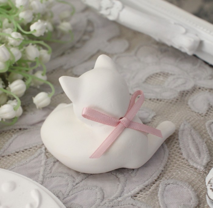 猫 キャット アロマストーン 石膏 置物 ネコ オブジェ ルーム