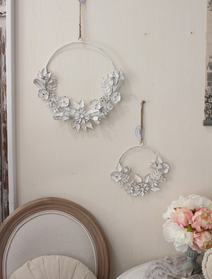 可愛い 壁飾り ウォールオブジェ シャビーシック アンティーク調