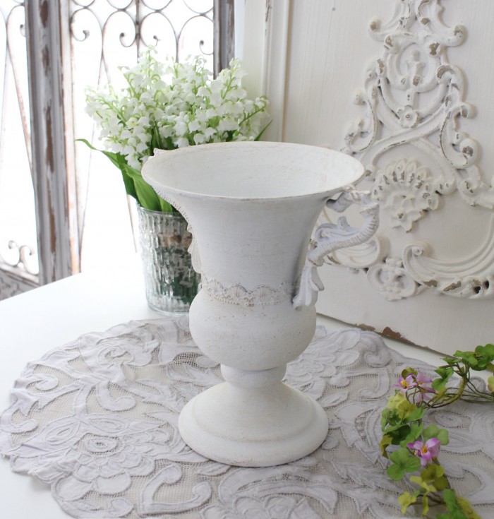 ★大きなベネチアン アイアン 手吹き ガラス 花器 アンティーク プランター ☆大きなベネチアン アイアン 手吹き ガラス 花器 アンティーク