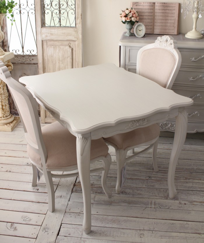 ダイニングテーブル 可愛い テーブル 2人掛け 2人用 フレンチ