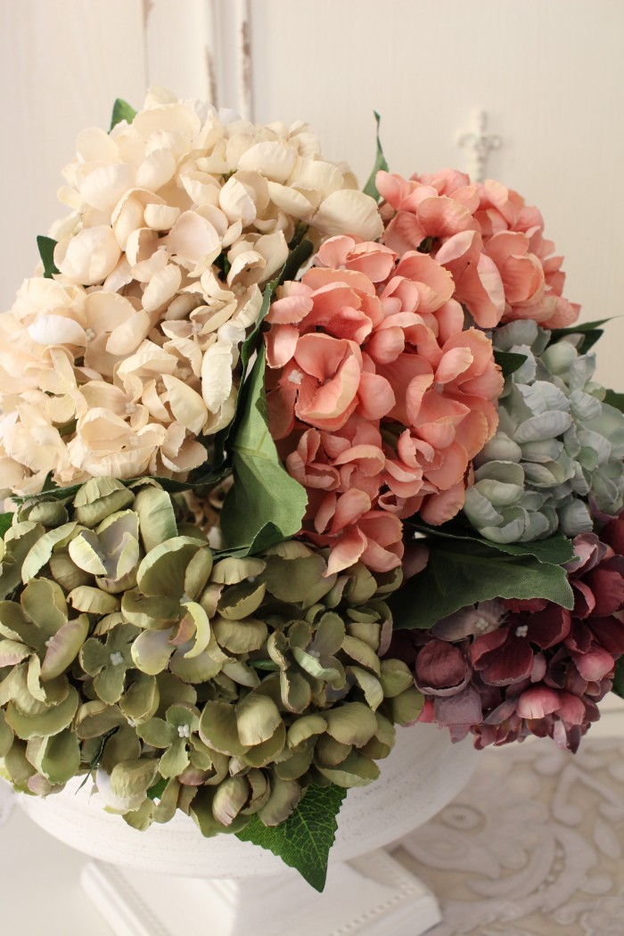 あじさい 造花 アンティーク風 アジサイ 2本セット 紫陽花 ハイド