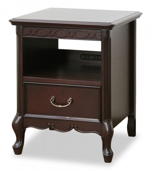 ナイトテーブル サイドテーブル ベッドサイドテーブル ブラウン 洋風