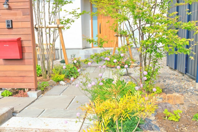 方形石材の施工写真真