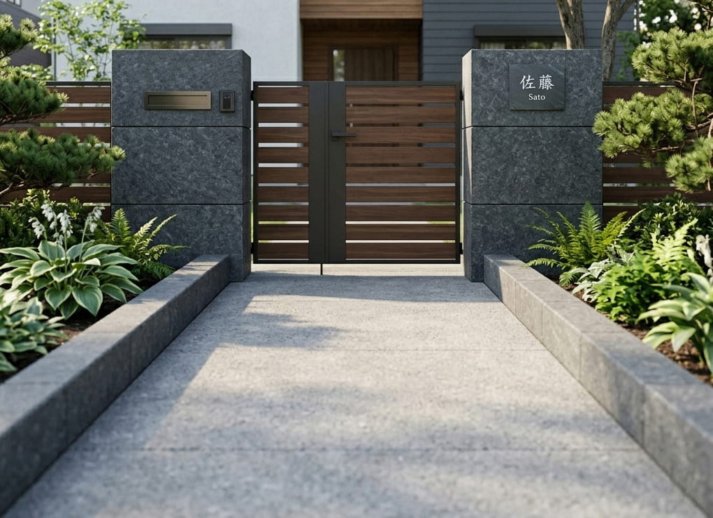 縁石 黒 バサルト 玄武岩 約600×100×100mm 見切り材 庭 花壇 仕切り 石
