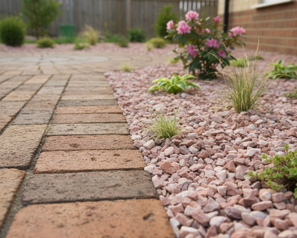 砂利 玉石 洋風 庭 砂利 砕石