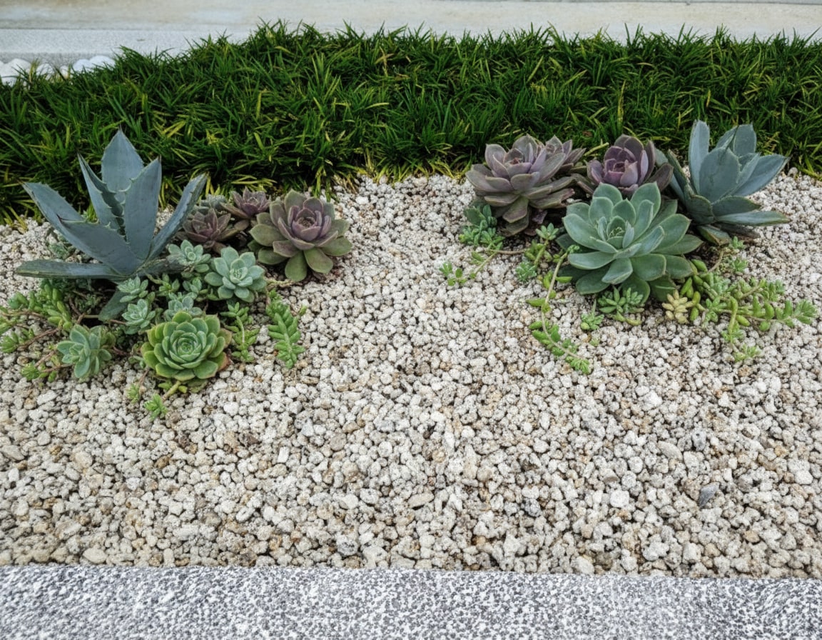 砂利 玉石 洋風 庭 砂利 砕石