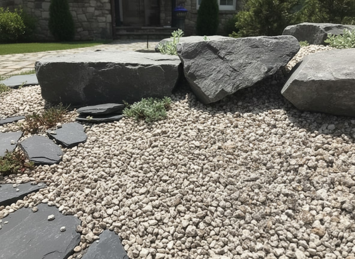 砂利 玉石 洋風 庭 砂利 砕石