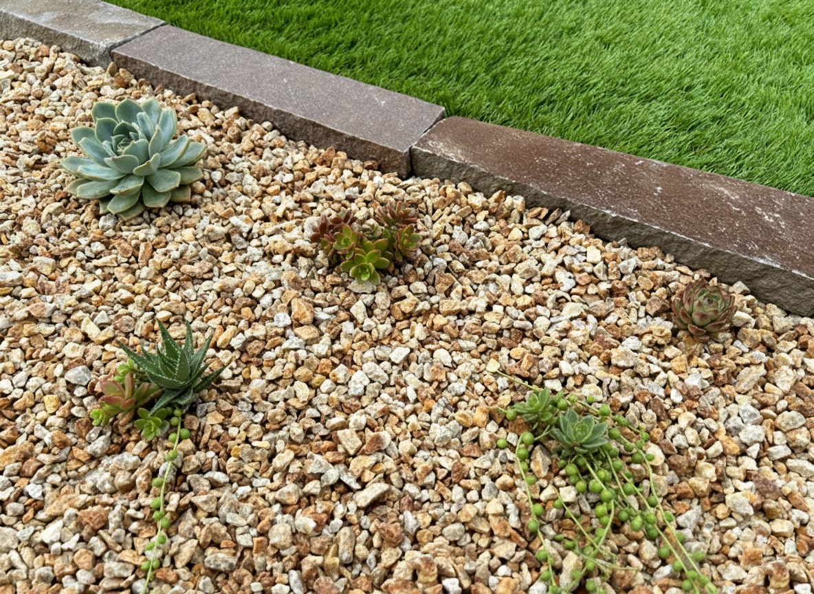 砂利 玉石 洋風 庭 砂利 砕石