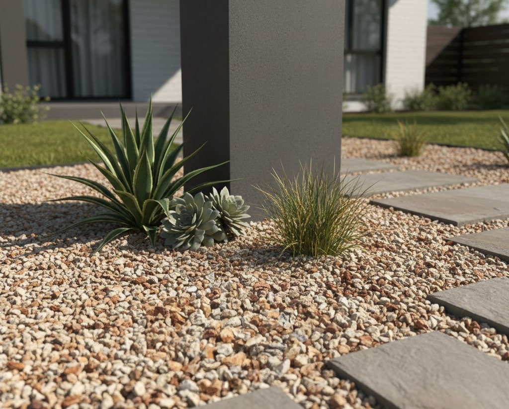 砂利 玉石 洋風 庭 砂利 砕石