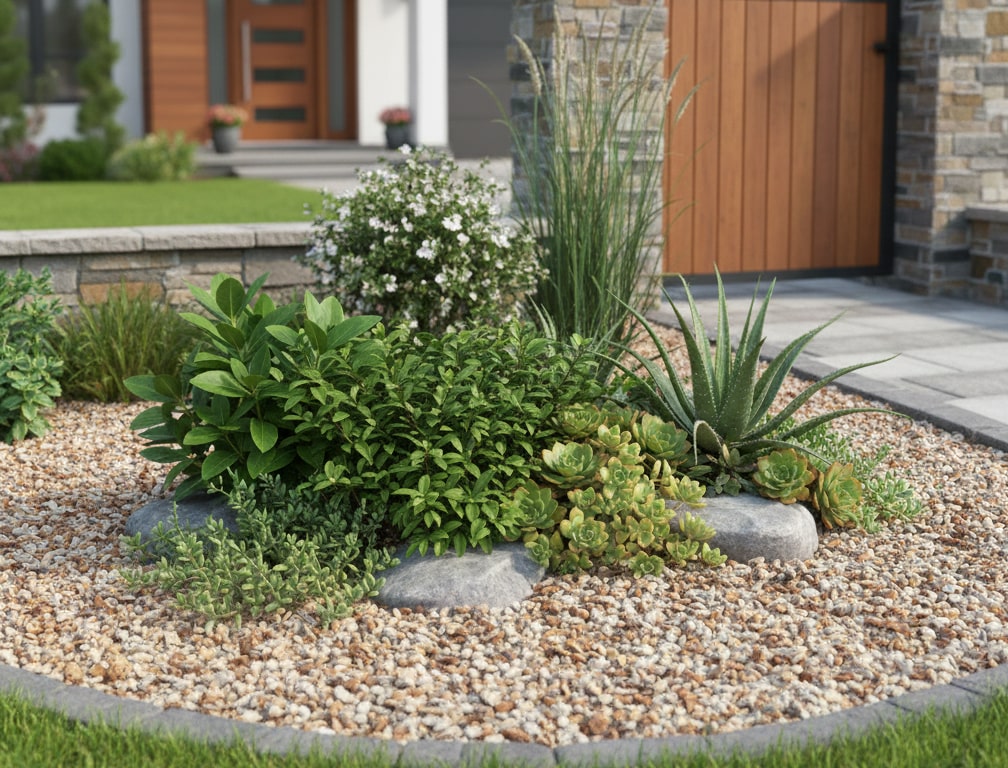 砂利 玉石 洋風 庭 砂利 砕石