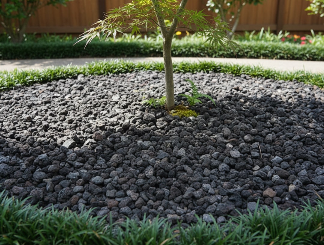 溶岩砂利 黒 スコリア ブラック 溶岩 石 溶岩石 火山砂利 ブラックカル