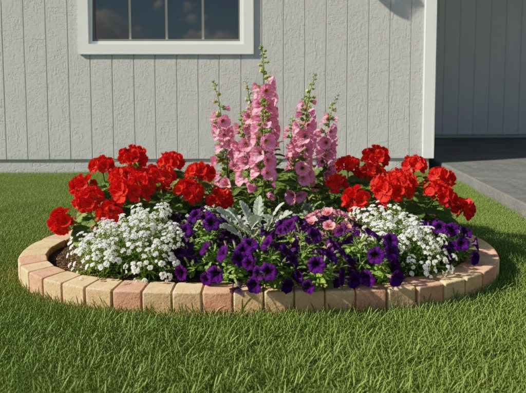 花壇用レンガ レンガ 花壇 ブロック 置くだけ 並べるだけ diy 庭