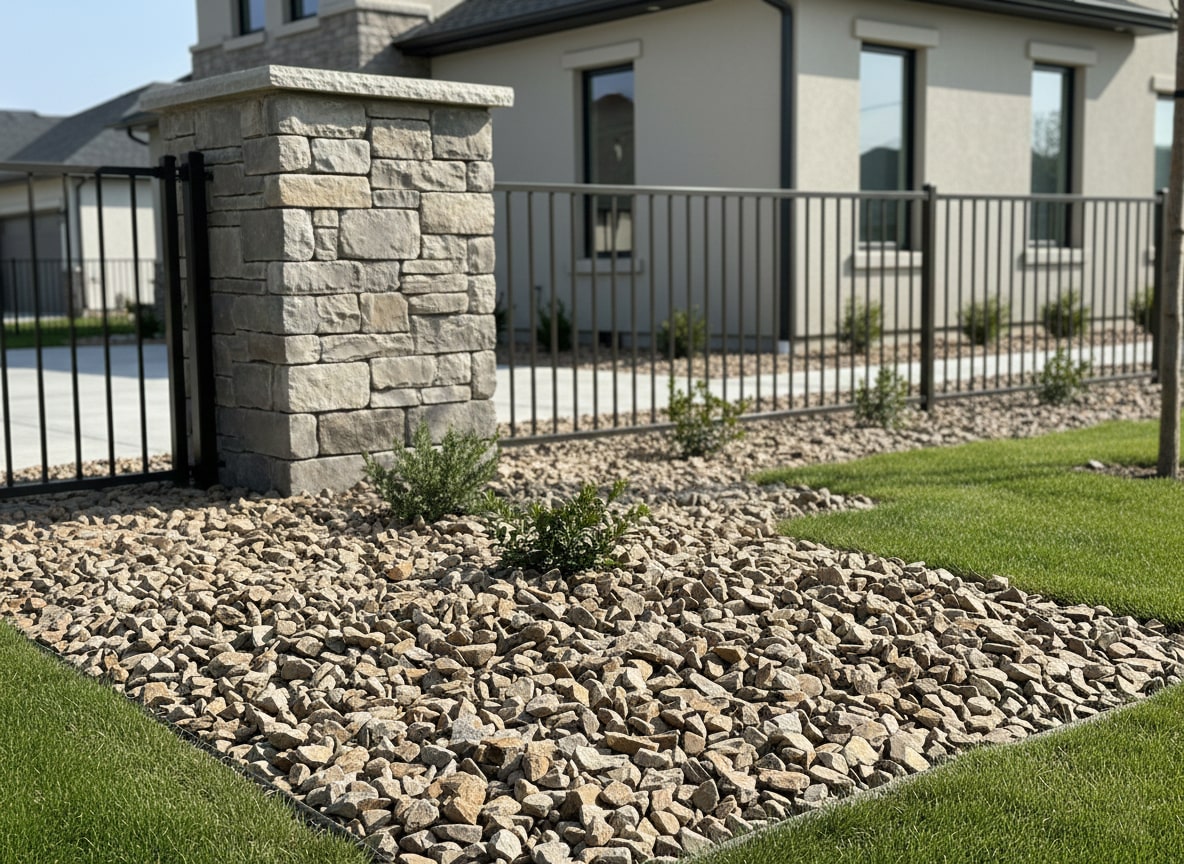 庭石 割栗石 小 ブラウン 茶色 ロックガーデン 石 砕石 大 1号 ビター