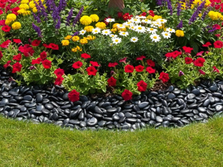 砂利 玉石 洋風 庭 玉砂利