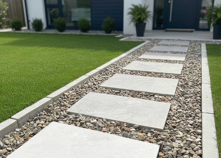 庭 タイル 置くだけ 敷くだけ 敷石 平板 シルククォーツ 厚物タイル 2