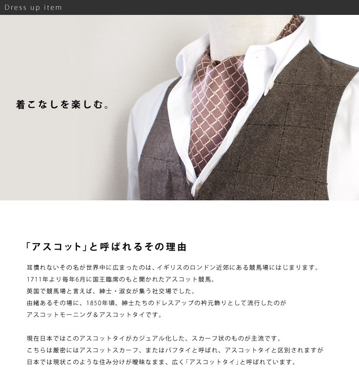 取寄品 ネクタイ アスコット ASCOT ASCOT gostinitsa （アスコット