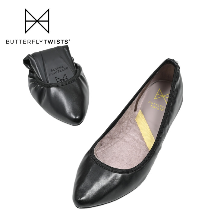 バタフライツイスト janey ジェイニー JANEY BLK PLANE 携帯シューズ 折りたたみ 靴 Butterflytwist バレエシューズ  フラットシューズ 靴 パンプス :b21013:styleism スタイルイズム 通販 