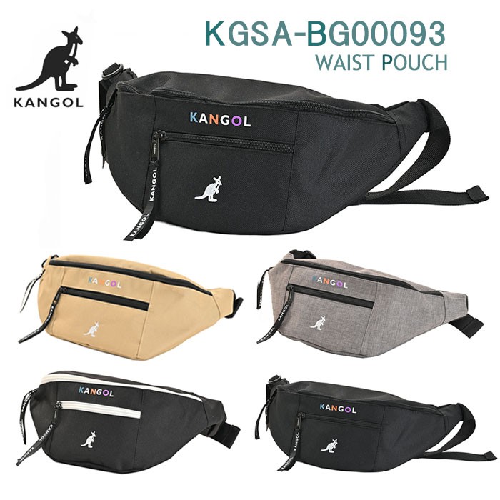 KANGOL（カンゴール） ウェストバッグ カラフルロゴ ボディーバック