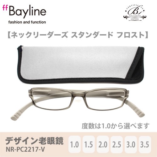 VALLEY クリアフレーム 老眼鏡 ケース付き 老眼鏡 おしゃれ 男女兼用 軽量 ネックリーダーズ 首かけ ブルー