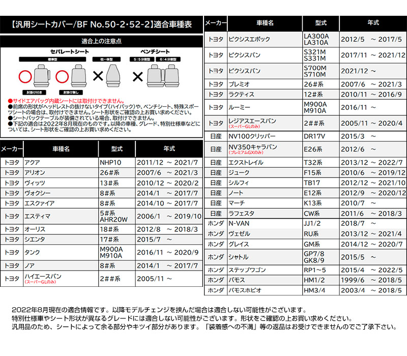 シートカバー カラードメッシュ ブラック バケットシート背面フル