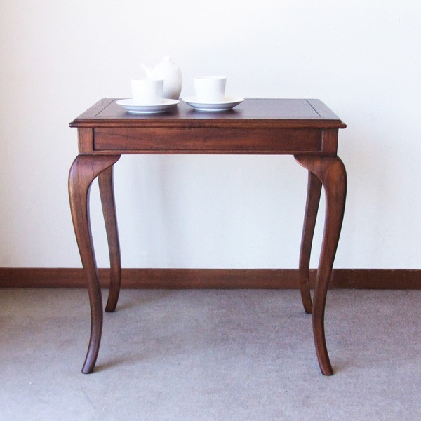 【美品】ダークブラウン木製ダイニングテーブル ダイニングテーブル マーチ85 ライトブラウン 天然木使用のシンプルで