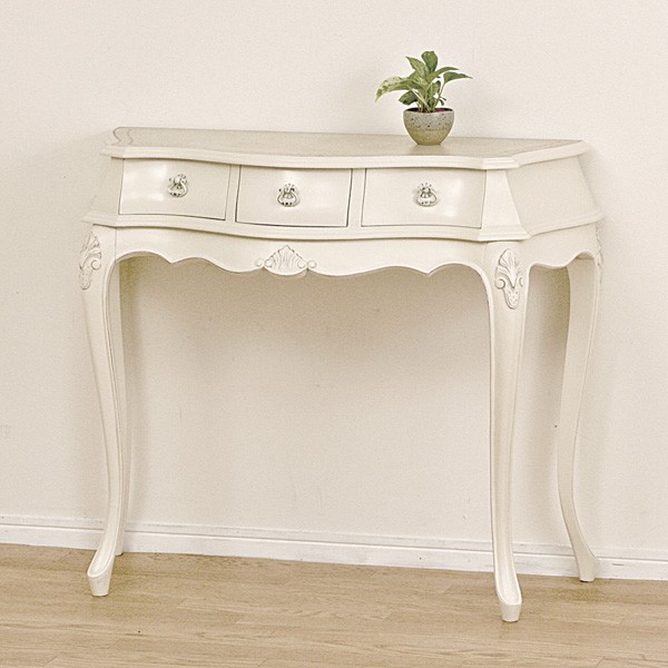コモ コンソール ホワイト 92169 ヨーロピアンな収納家具！ 電話台