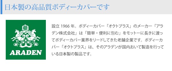 日本製 アラデン 自動車用ボディーカバー オクトプラス 防炎 SBP4B