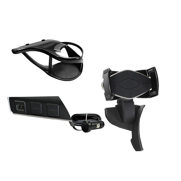 YAC(ヤック) C-HR専用 エアコンドリンクホルダー運転席用+電源BOX+