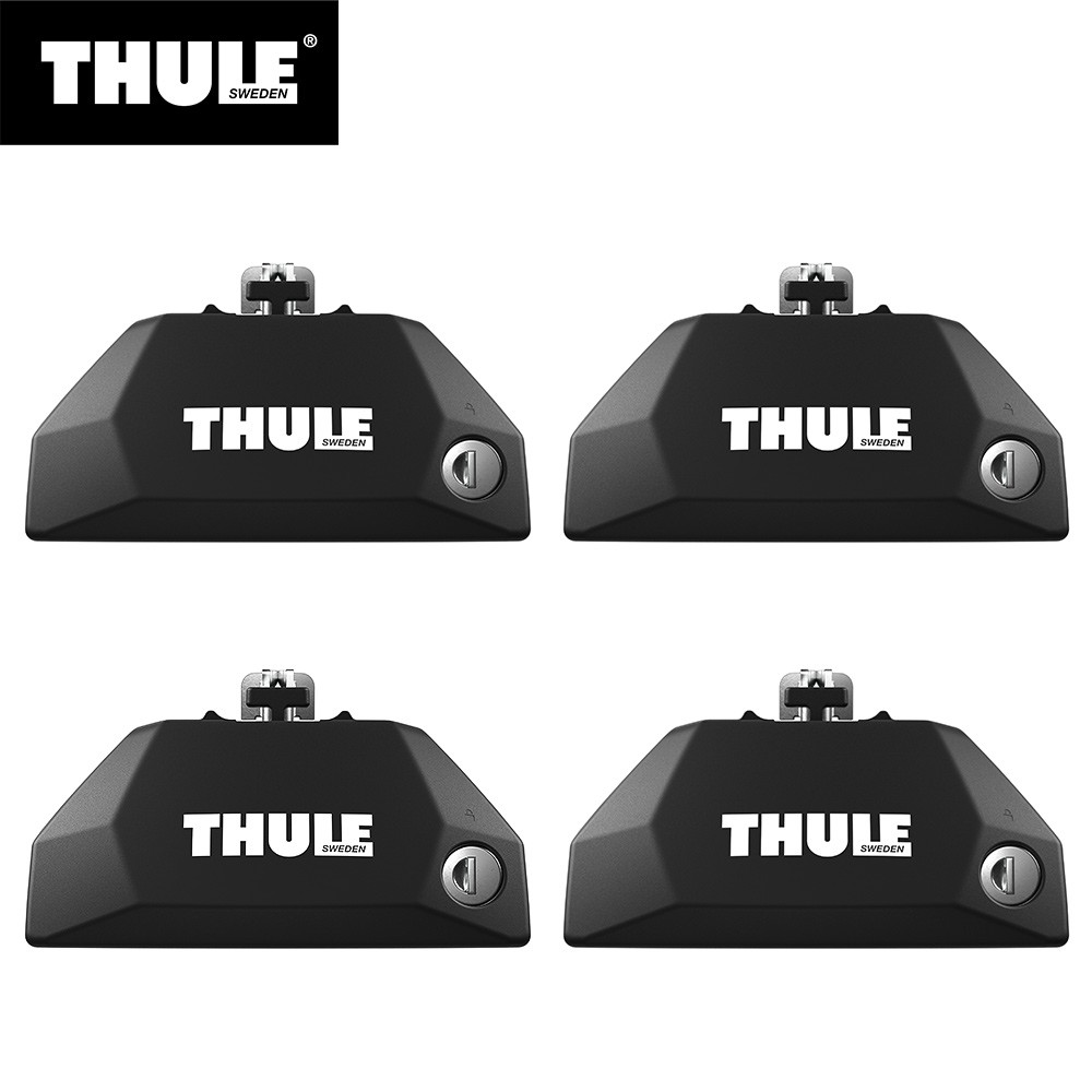 Thule（スーリー） Evo フラッシュレール用フット 7106 ダイレクトルーフレール ワンキーロック (スクエア ウィング/Evo スライド  プロフェッショナルバー適合)